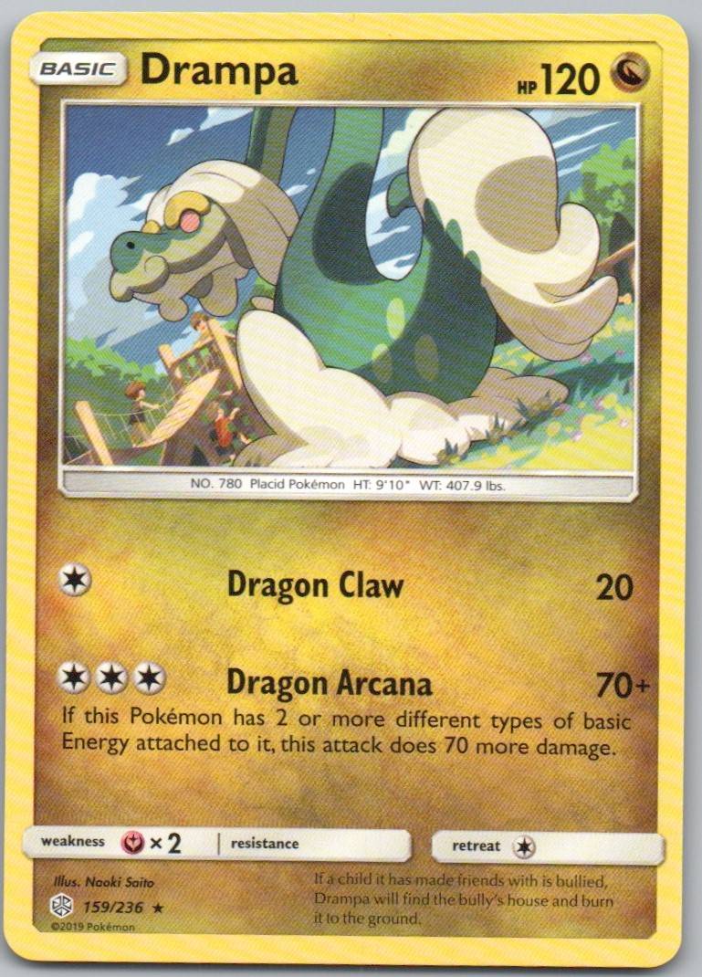 Drampa 159 Normal Dragon Card - Cosmic Eclipse