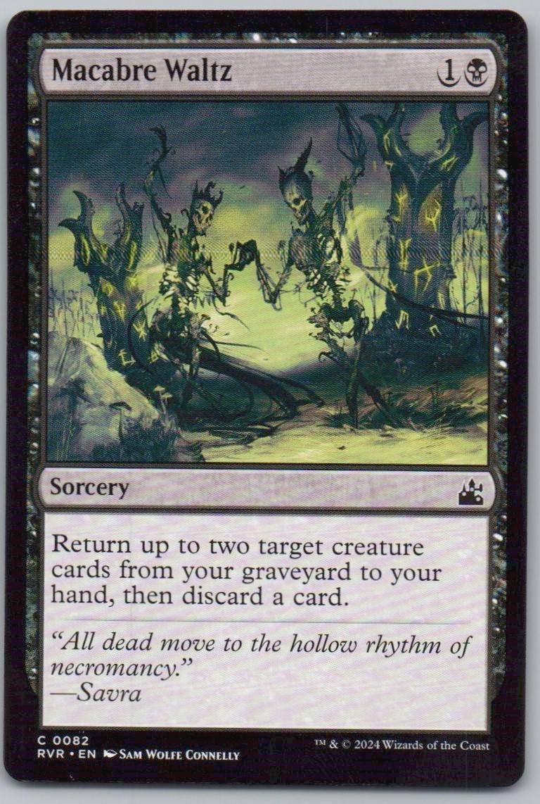 Macabre Waltz 82 Normal Sorcery Card - Ravnica Remastered