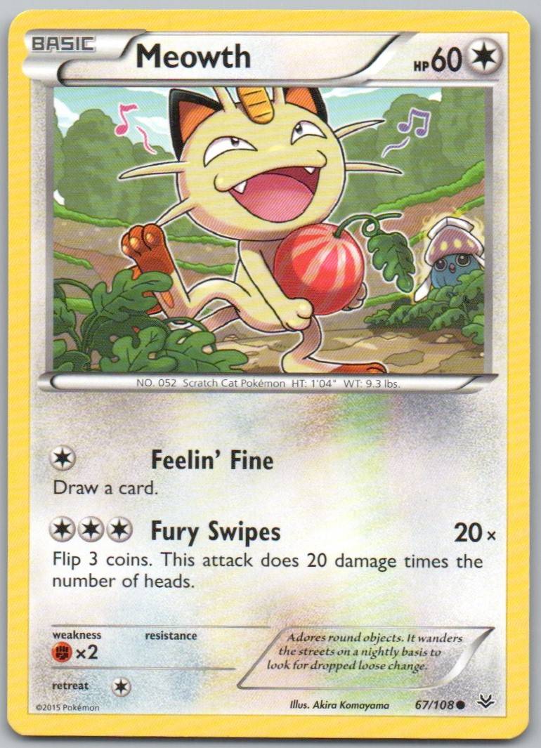 Meowth 067 Normal Colorless Card - Roaring Skies