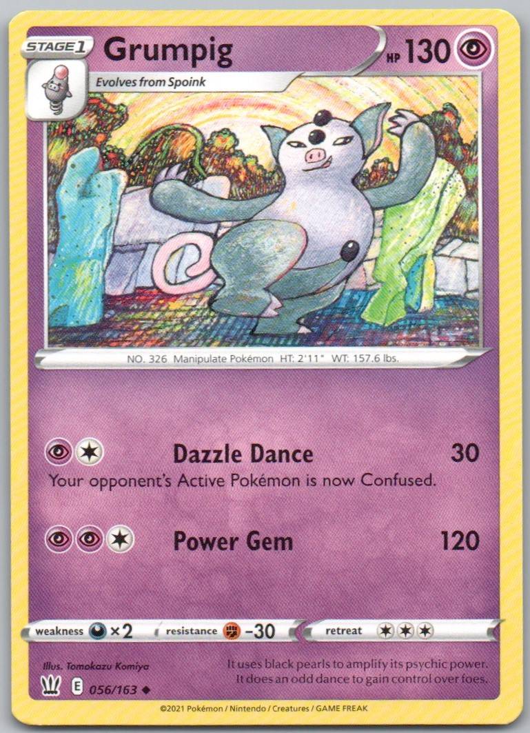 Grumpig 056 Normal Psychic Card - Battle Styles