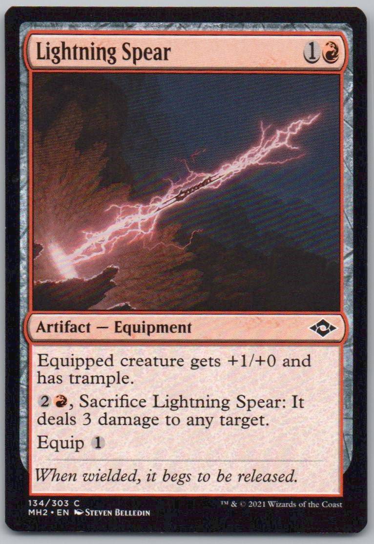 Lightning Spear 134 0 Artifact Card - Modern Horizons 2