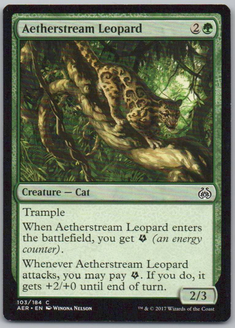 Aetherstream Leopard 103 Normal Creature Card - Aether Revolt