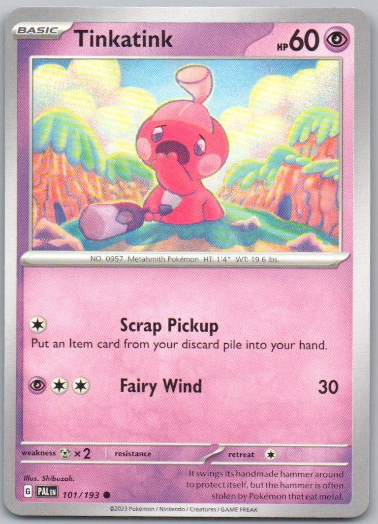 Tinkatink 101 Normal Psychic Card - Paldea Evolved