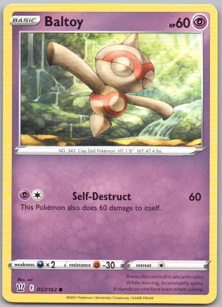 Baltoy 057 Normal Psychic Card - Battle Styles