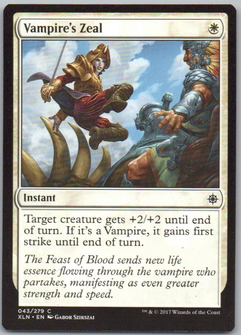 Vampire's Zeal 43 Normal Instant Card - Ixalan