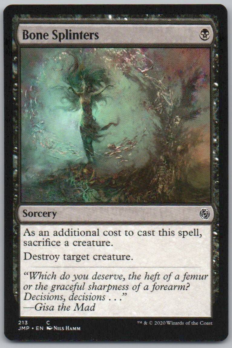Bone Splinters 213 0 Sorcery Card - Jumpstart