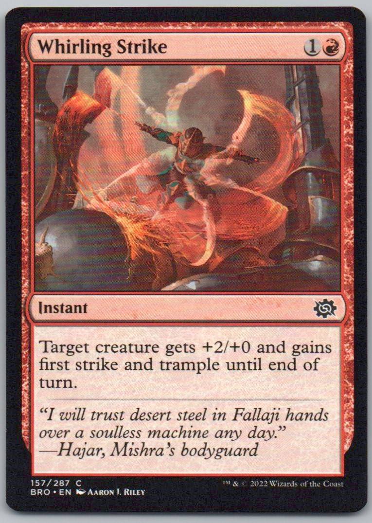 Whirling Strike 157 Normal Instant Card - The Brothers' War