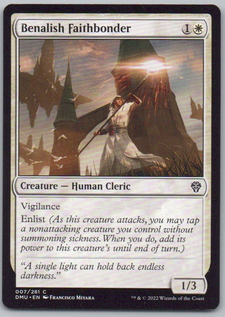 Benalish Faithbonder 7 Normal Creature Card - Dominaria United