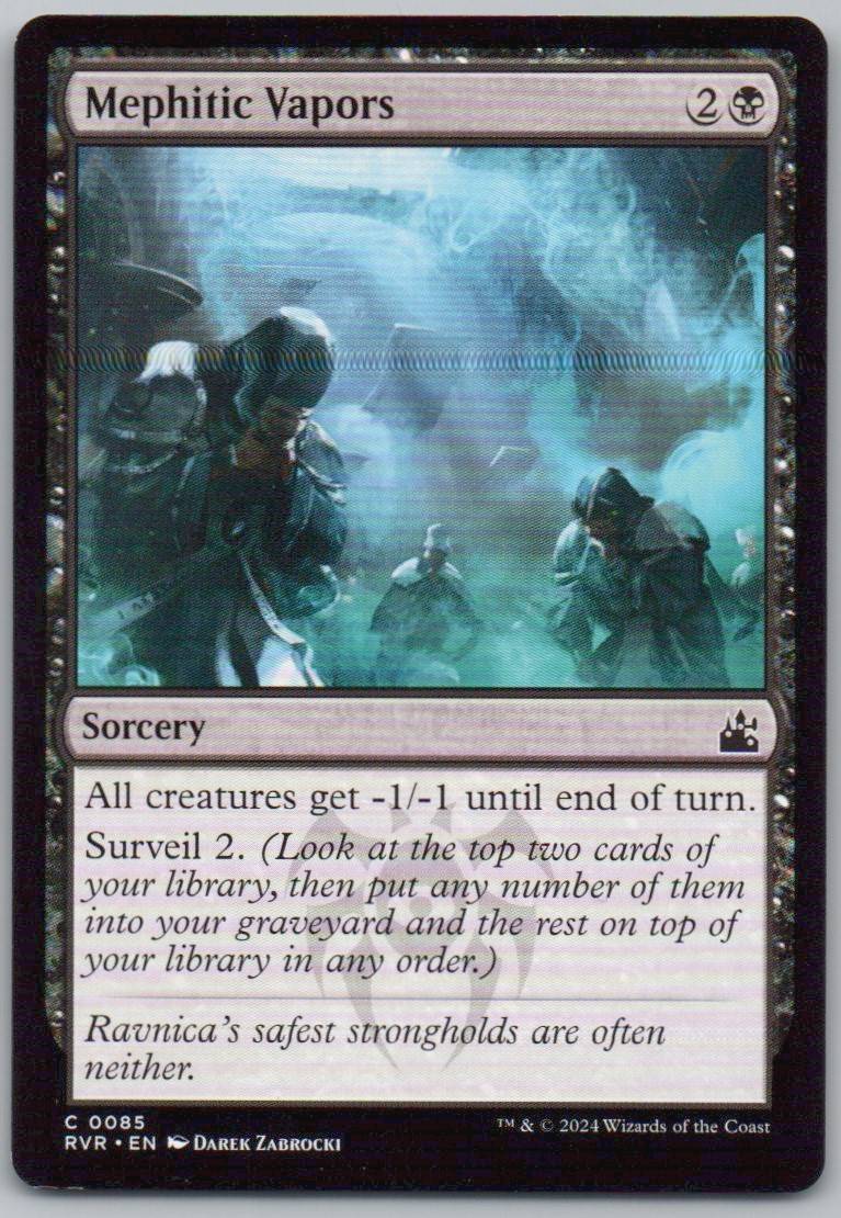 Mephitic Vapors 85 Normal Sorcery Card - Ravnica Remastered