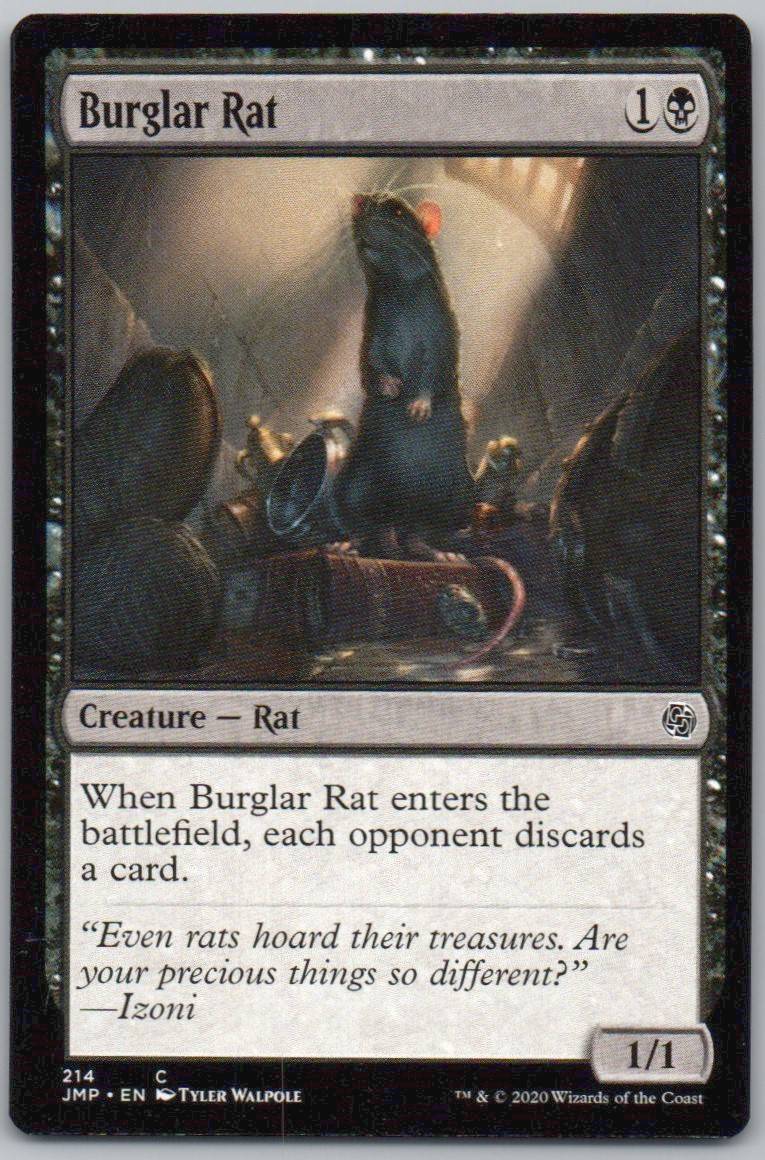 Burglar Rat 214 0 Creature Card - Jumpstart