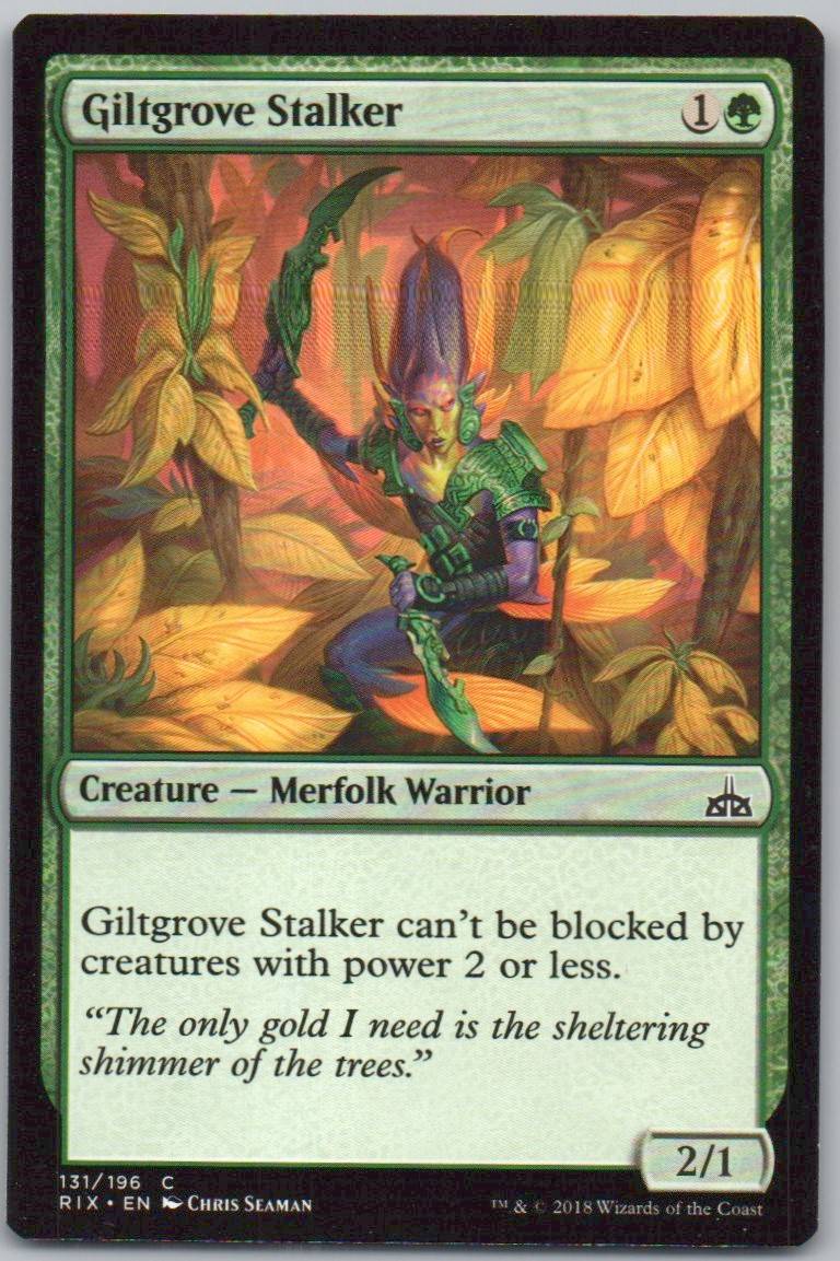 Giltgrove Stalker 131 Normal Creature Card - Rivals of Ixalan