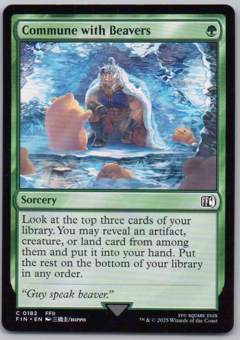 Commune with Beavers 182 Normal Sorcery Card - FINAL FANTASY