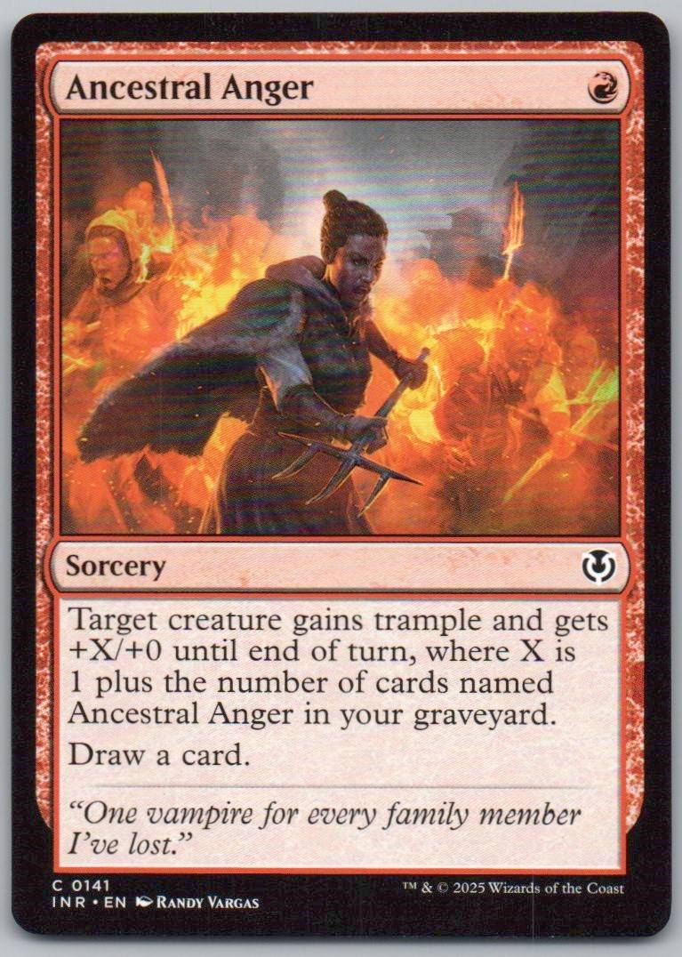 Ancestral Anger 141 0 Sorcery Card - Innistrad Remastered
