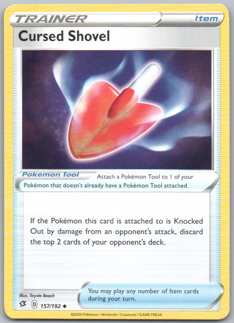 Cursed Shovel 157 Normal Trainer Card - Rebel Clash