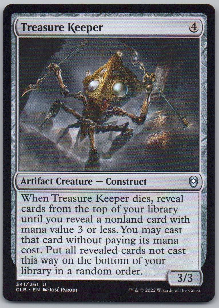 Treasure Keeper 341 Normal Artifact Card - Commander Legends: Battle for Baldur's Gate