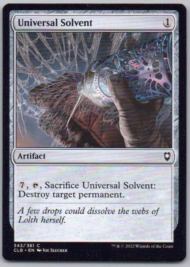 Universal Solvent 342 Normal Artifact Card - Commander Legends: Battle for Baldur's Gate