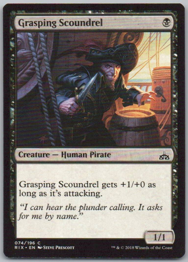 Grasping Scoundrel 74 Normal Creature Card - Rivals of Ixalan