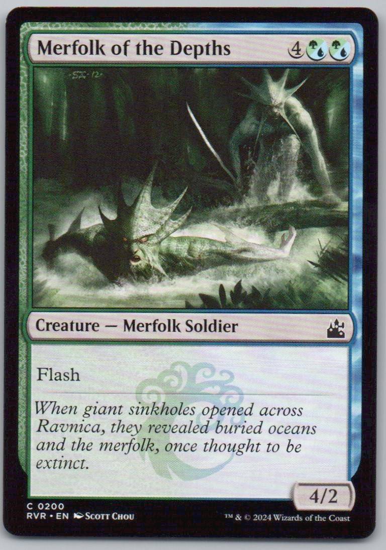 Merfolk of the Depths 200 Normal Creature Card - Ravnica Remastered