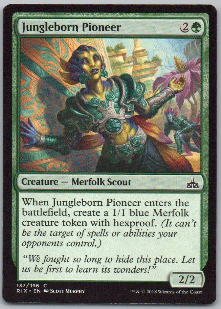 Jungleborn Pioneer 137 Normal Creature Card - Rivals of Ixalan