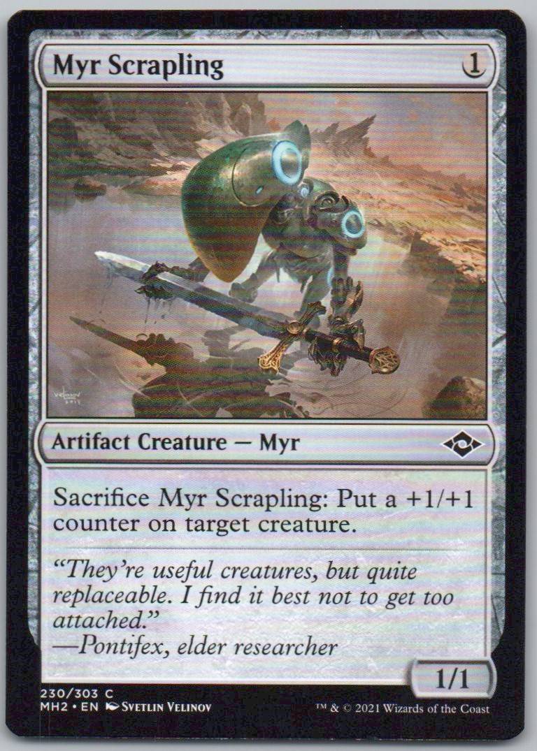 Myr Scrapling 230 0 Artifact Card - Modern Horizons 2