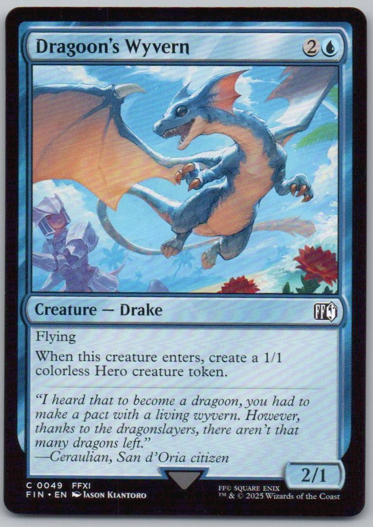 Dragoon's Wyvern 49 Normal Creature Card - FINAL FANTASY