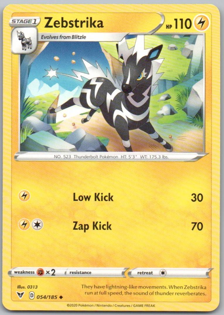 Zebstrika 054 Normal Lightning Card - Vivid Voltage