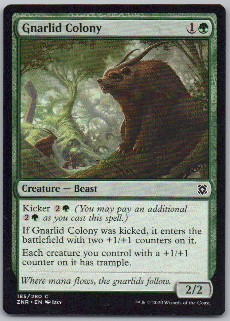 Gnarlid Colony 185 Normal Creature Card - Zendikar Rising
