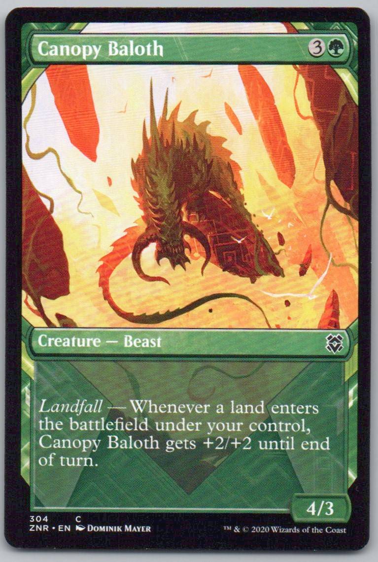 Canopy Baloth (Showcase) 304 Normal Creature Card - Zendikar Rising