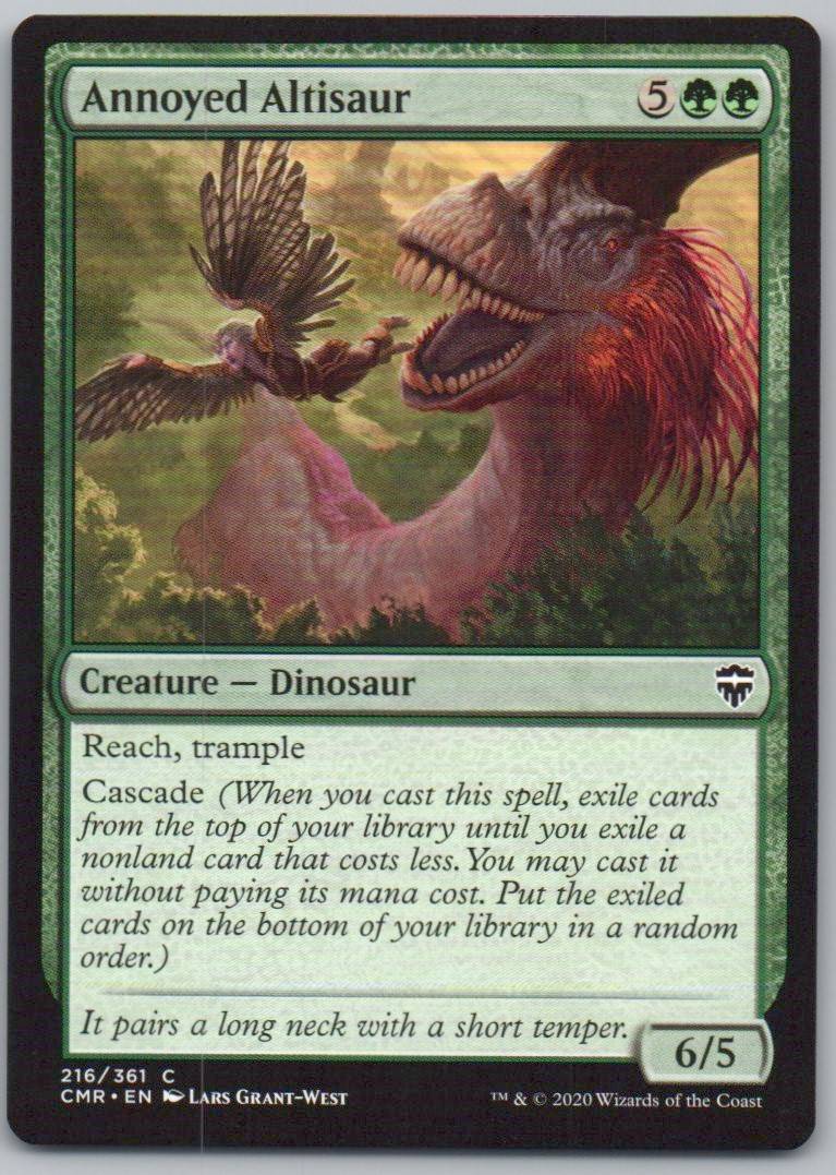 Annoyed Altisaur 216 Normal Creature Card - Commander Legends