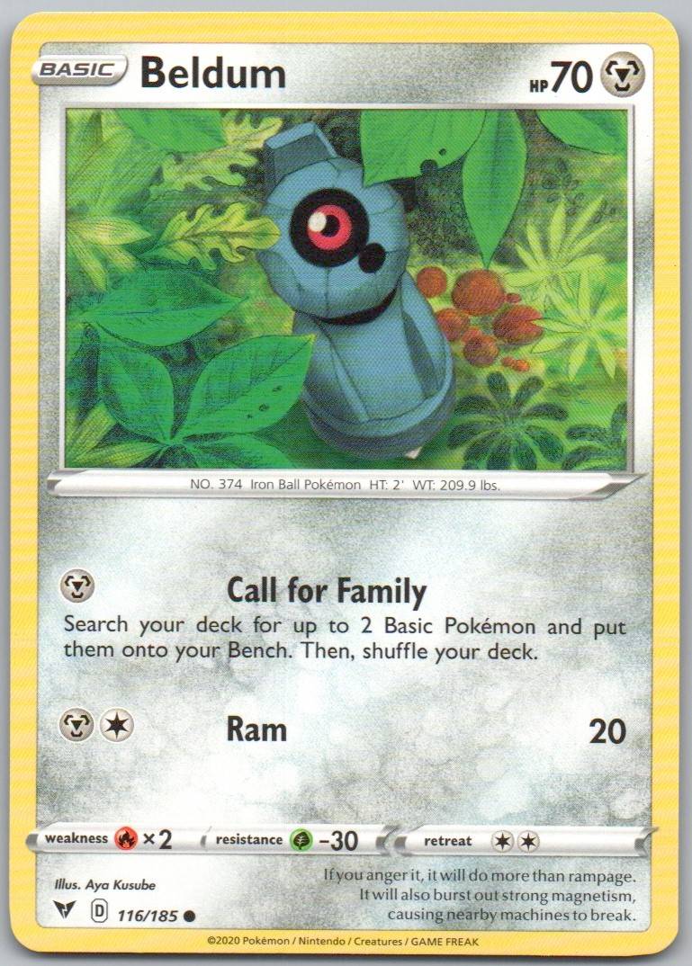 Beldum 116 Normal Metal Card - Vivid Voltage