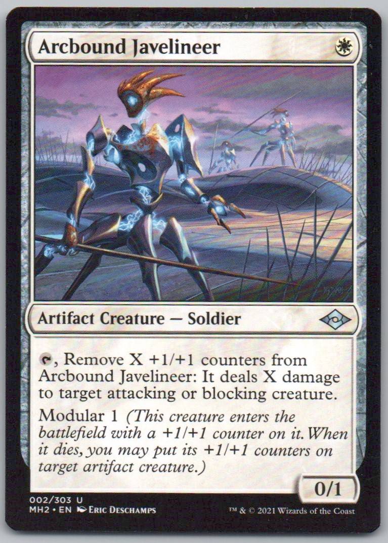 Arcbound Javelineer 2 Normal Artifact Card - Modern Horizons 2