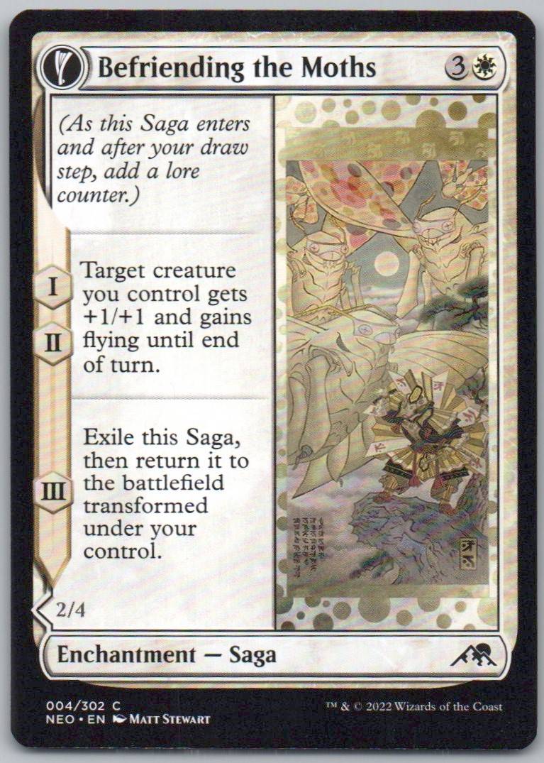 Befriending the Moths 4 Normal Enchantment Card - Kamigawa: Neon Dynasty