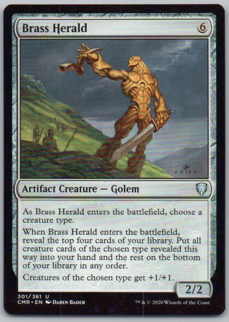 Brass Herald 301 Normal Artifact Card - Commander Legends