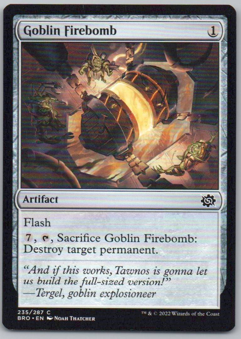 Goblin Firebomb 235 Normal Artifact Card - The Brothers' War