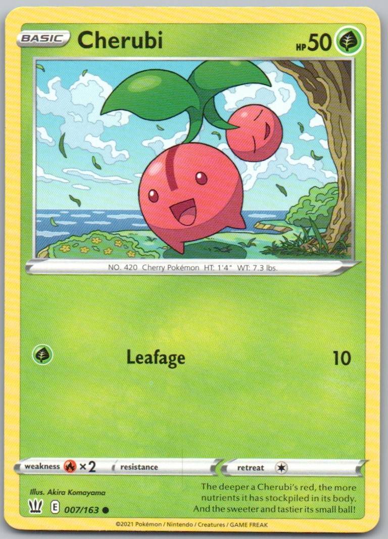 Cherubi 007 Normal Grass Card - Battle Styles