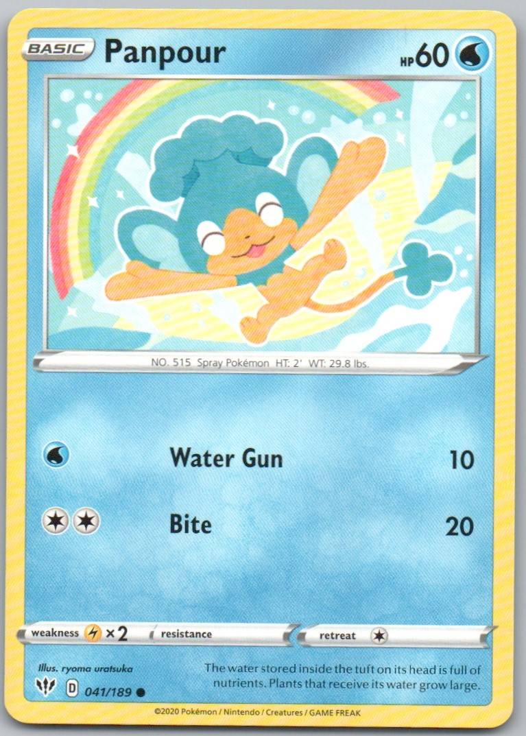 Panpour 041 Normal Water Card - Darkness Ablaze