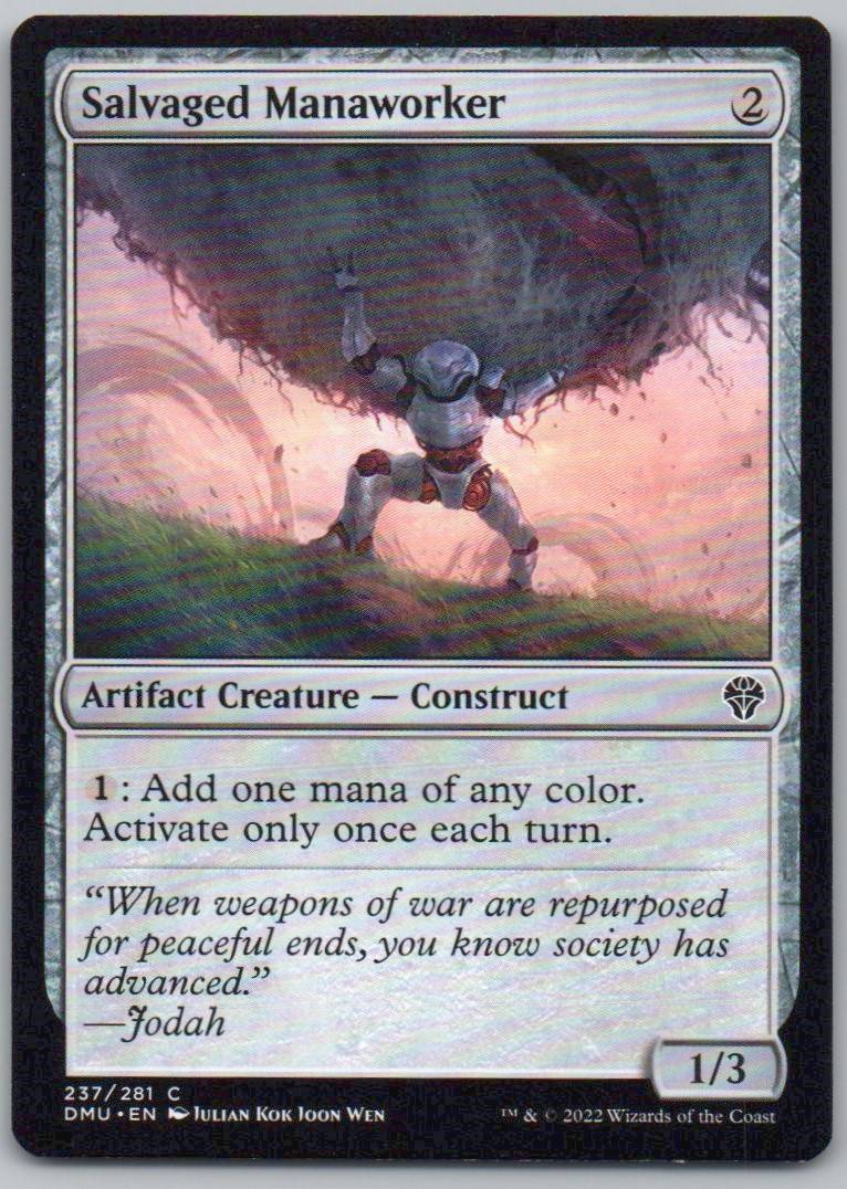 Salvaged Manaworker 237 Normal Artifact Card - Dominaria United