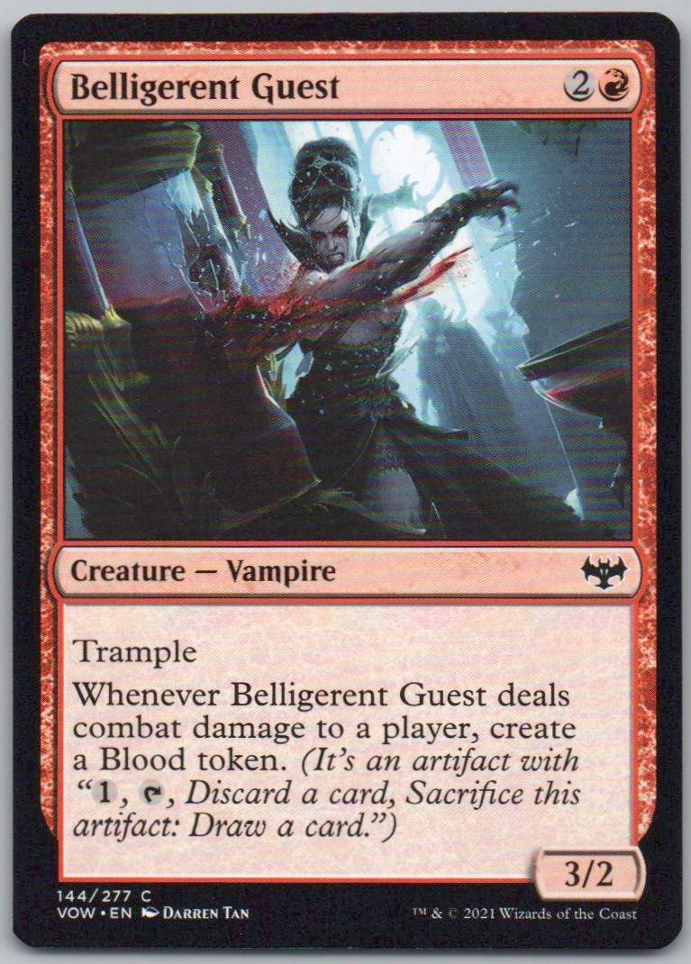 Belligerent Guest 144 Normal Creature Card - Innistrad: Crimson Vow