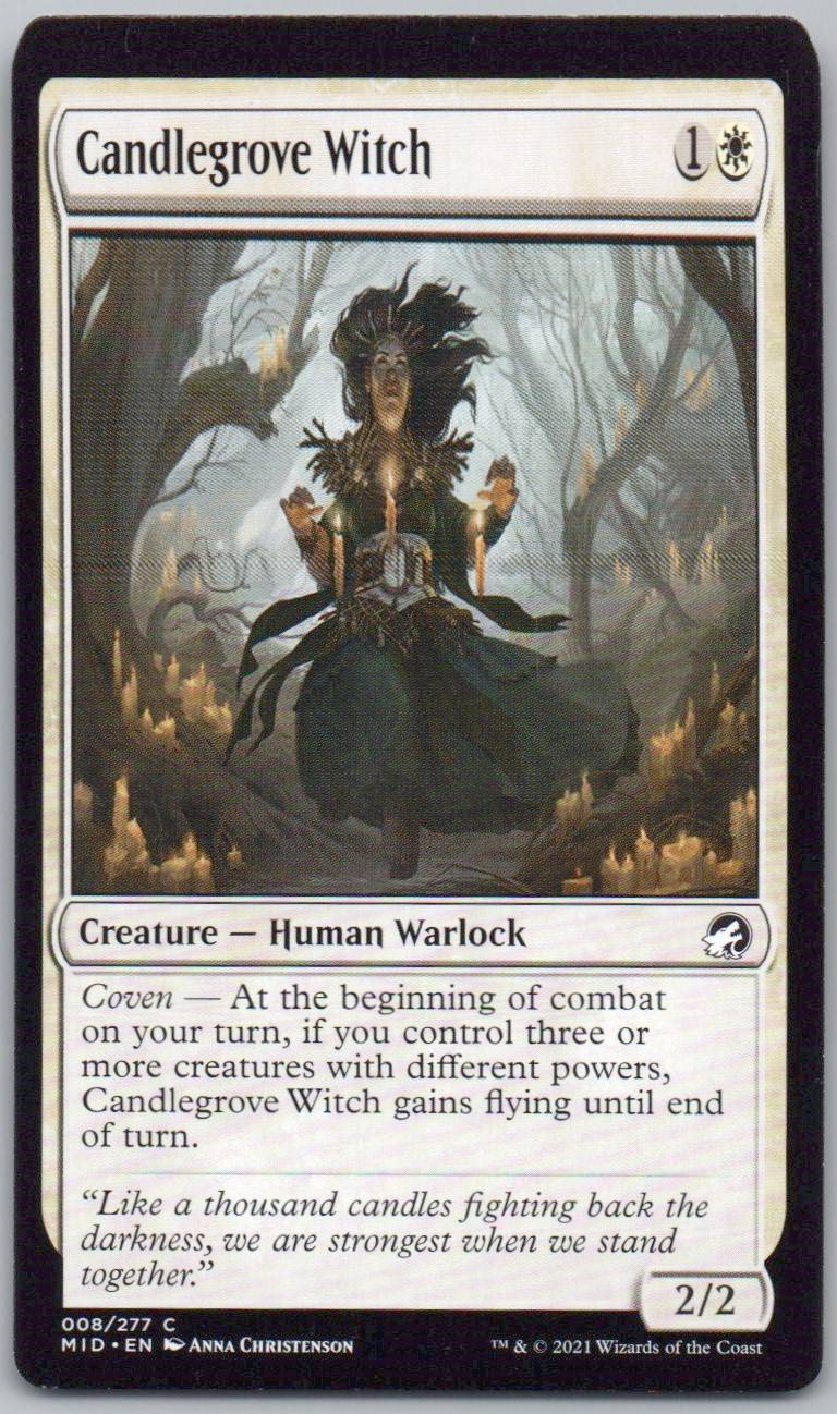 Candlegrove Witch 8 0 Creature Card - Innistrad: Midnight Hunt