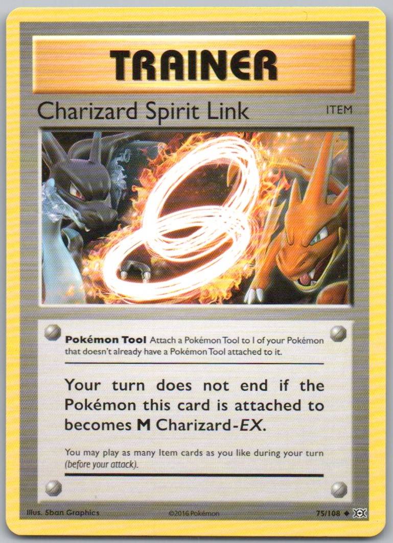Charizard Spirit Link 075 Normal Trainer Card - Evolutions