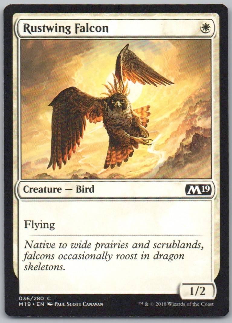 Rustwing Falcon 36 Normal Creature Card - Core Set 2019