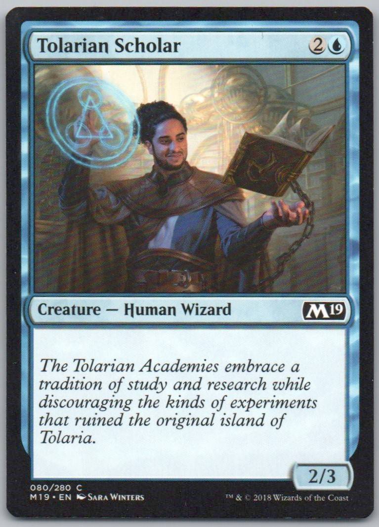 Tolarian Scholar 80 Normal Creature Card - Core Set 2019