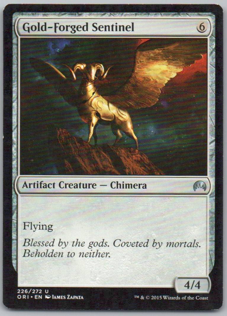 Gold-Forged Sentinel 226 Normal Artifact Card - Magic Origins