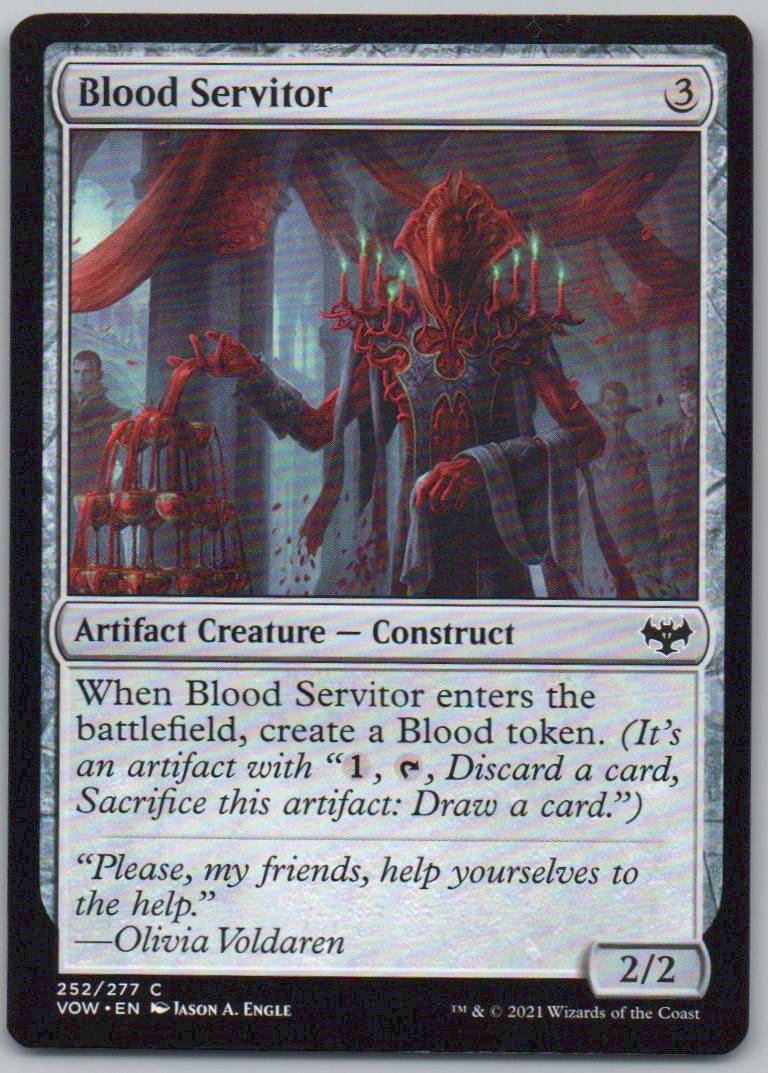 Blood Servitor 252 Normal Artifact Card - Innistrad: Crimson Vow
