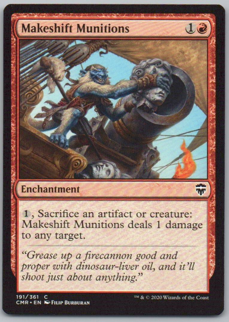 Makeshift Munitions 191 Normal Enchantment Card - Commander Legends