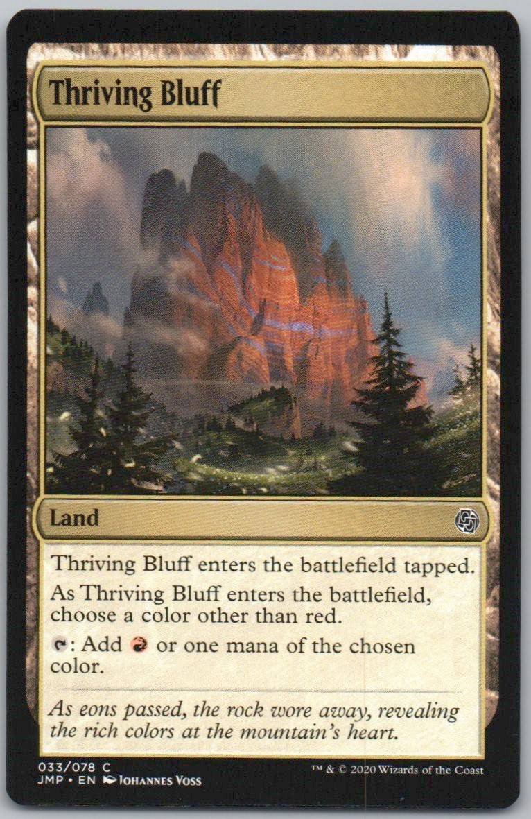 Thriving Bluff 33 0 Land Card - Jumpstart