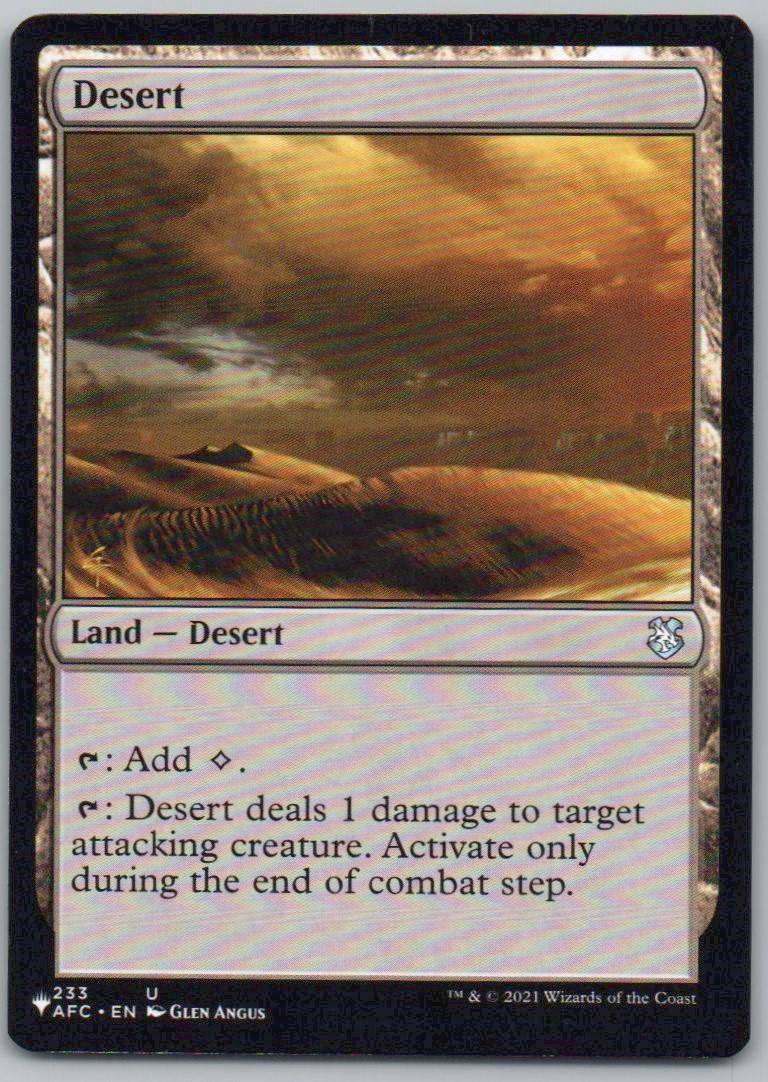 Desert 233 Normal Land Card - Commander: Adventures in the Forgotten Realms