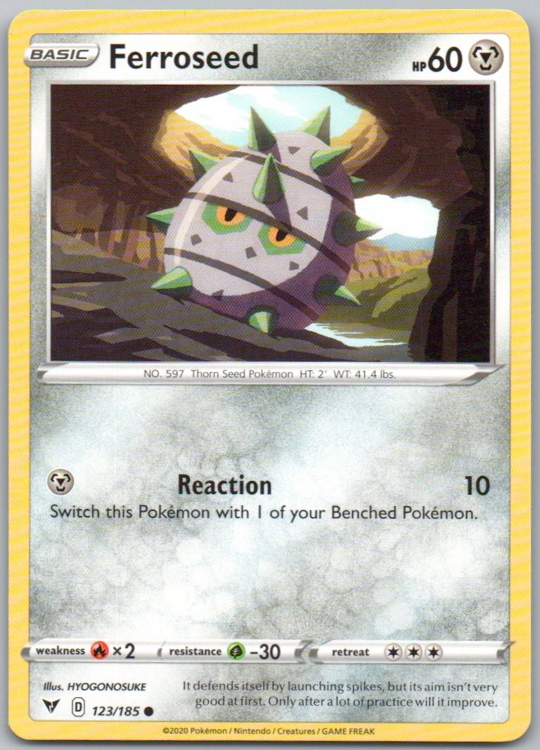 Ferroseed 123 Normal Metal Card - Vivid Voltage