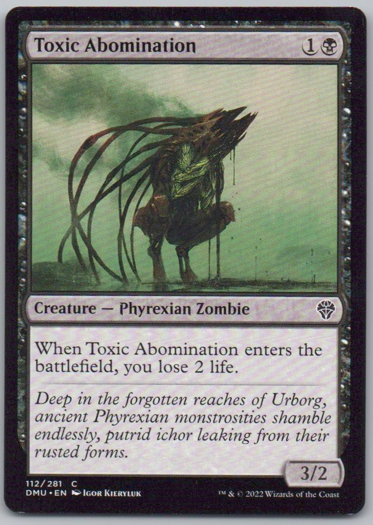 Toxic Abomination 112 Normal Creature Card - Dominaria United