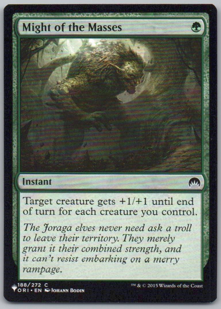 Might of the Masses 188 Normal Instant Card - Magic Origins